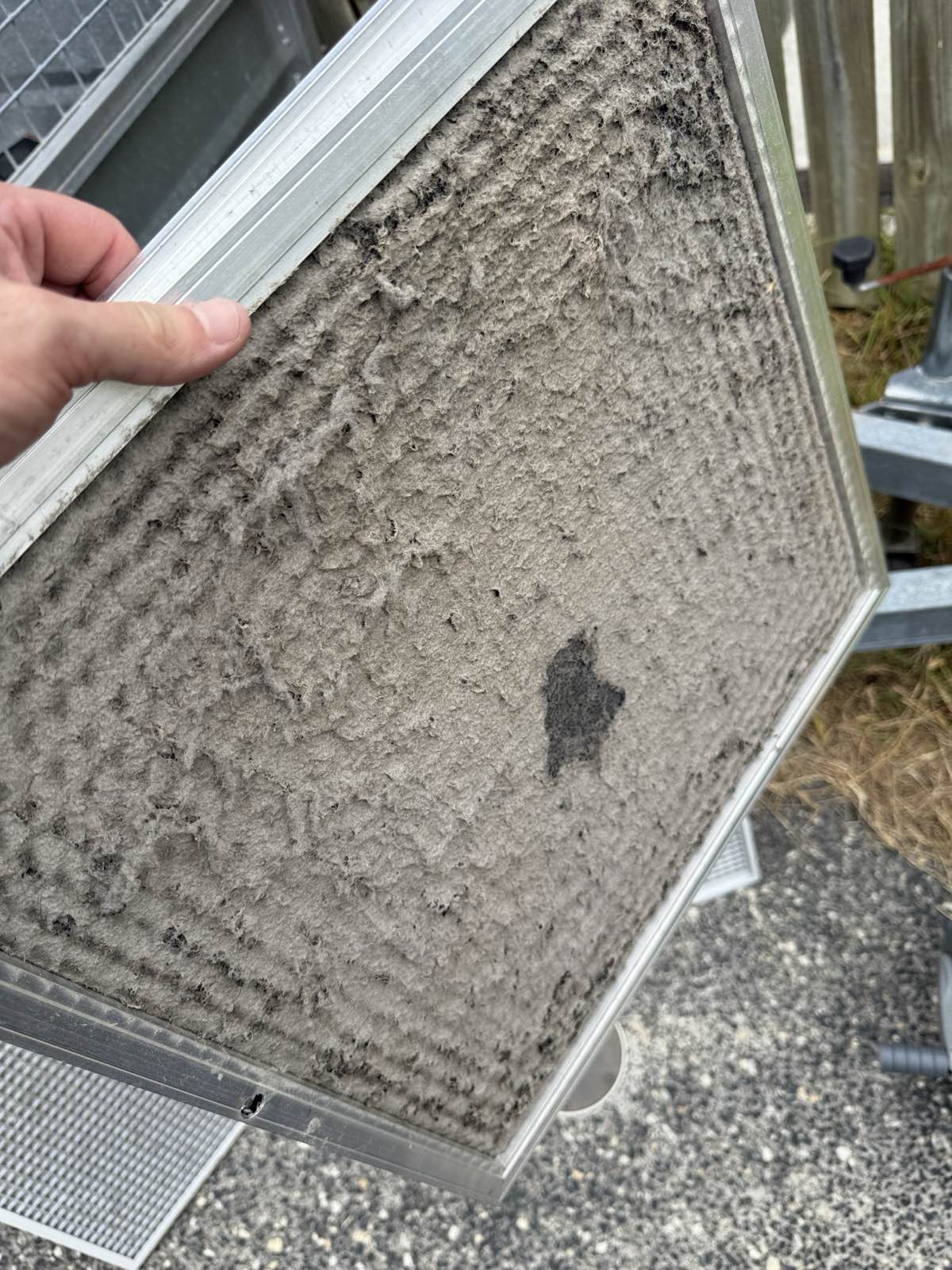 Ducted Systems before cleaning