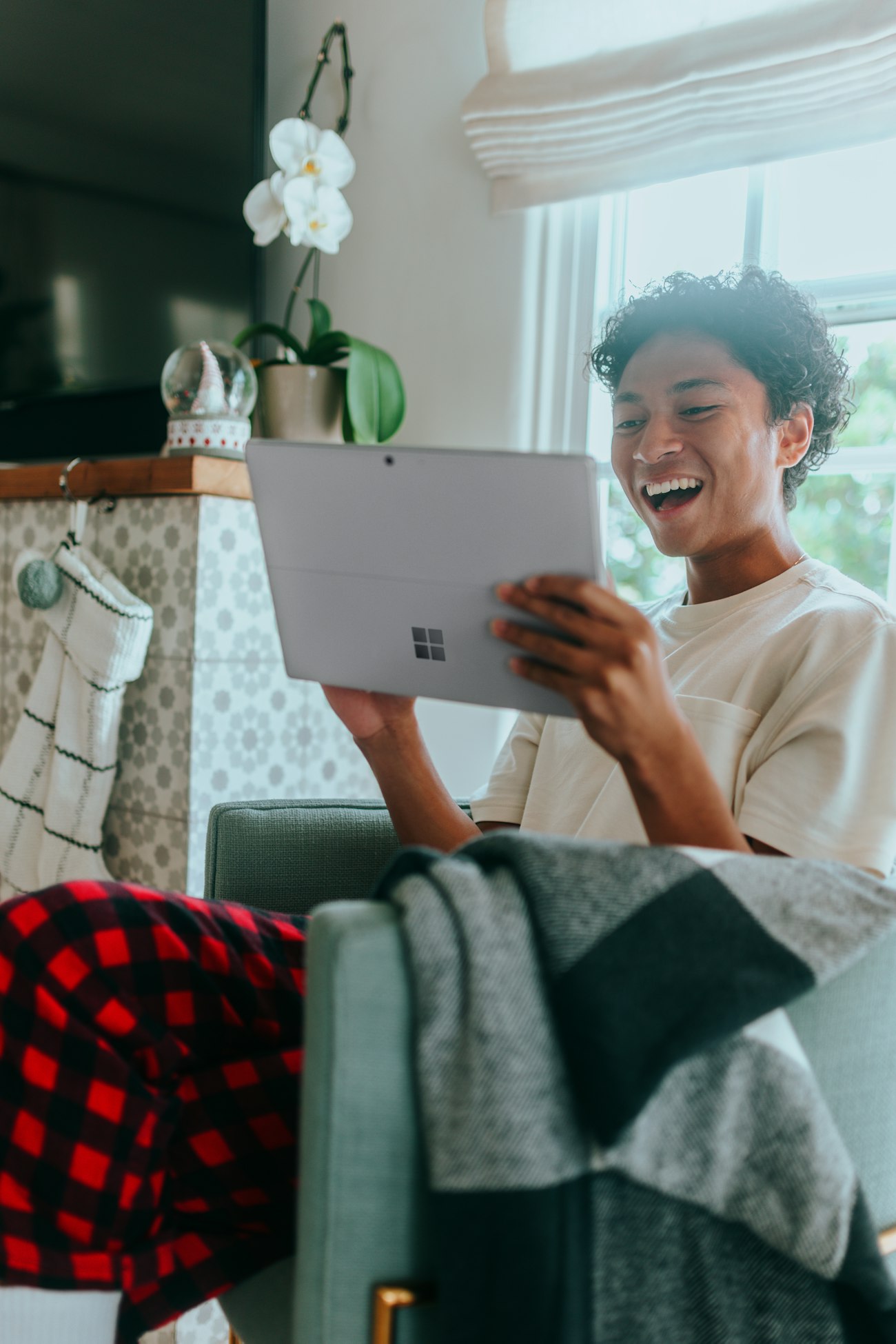 A telehealth consult from home