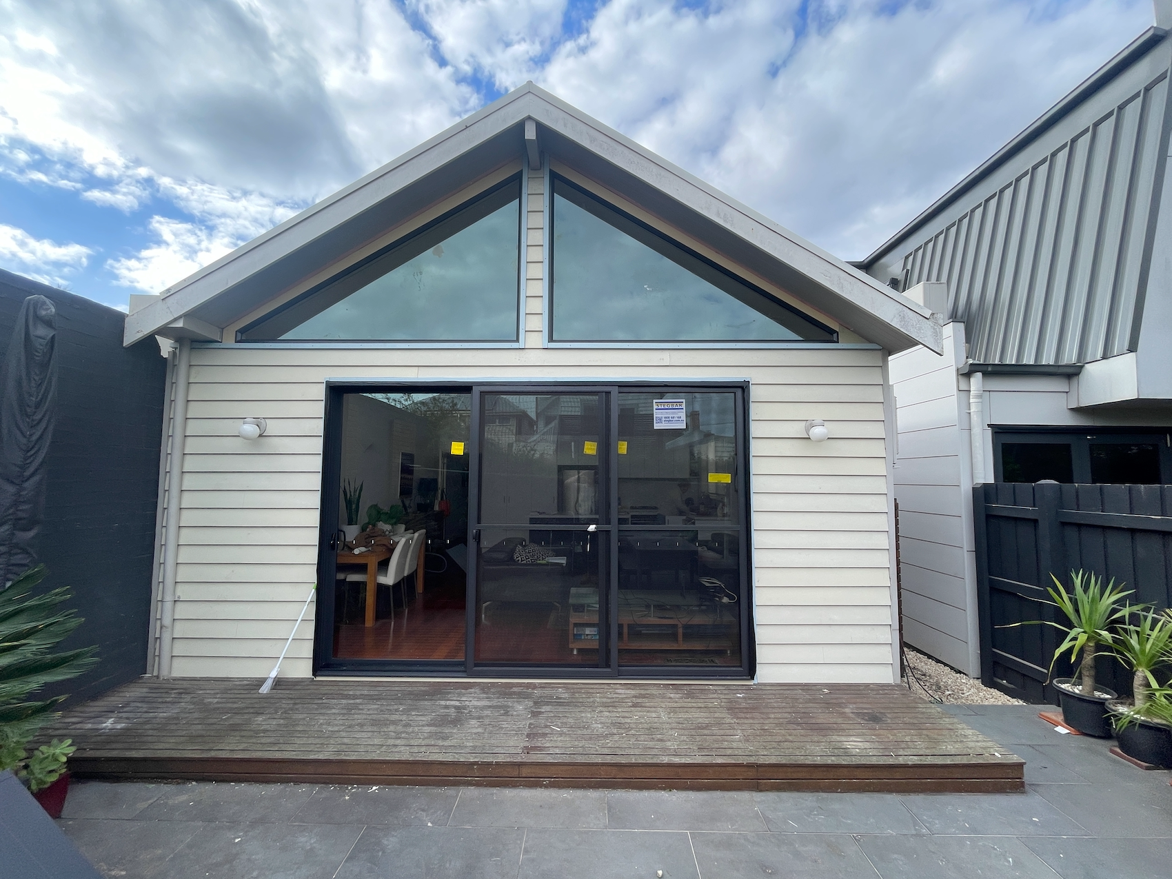 Yarra St, Abbotsford after recladding