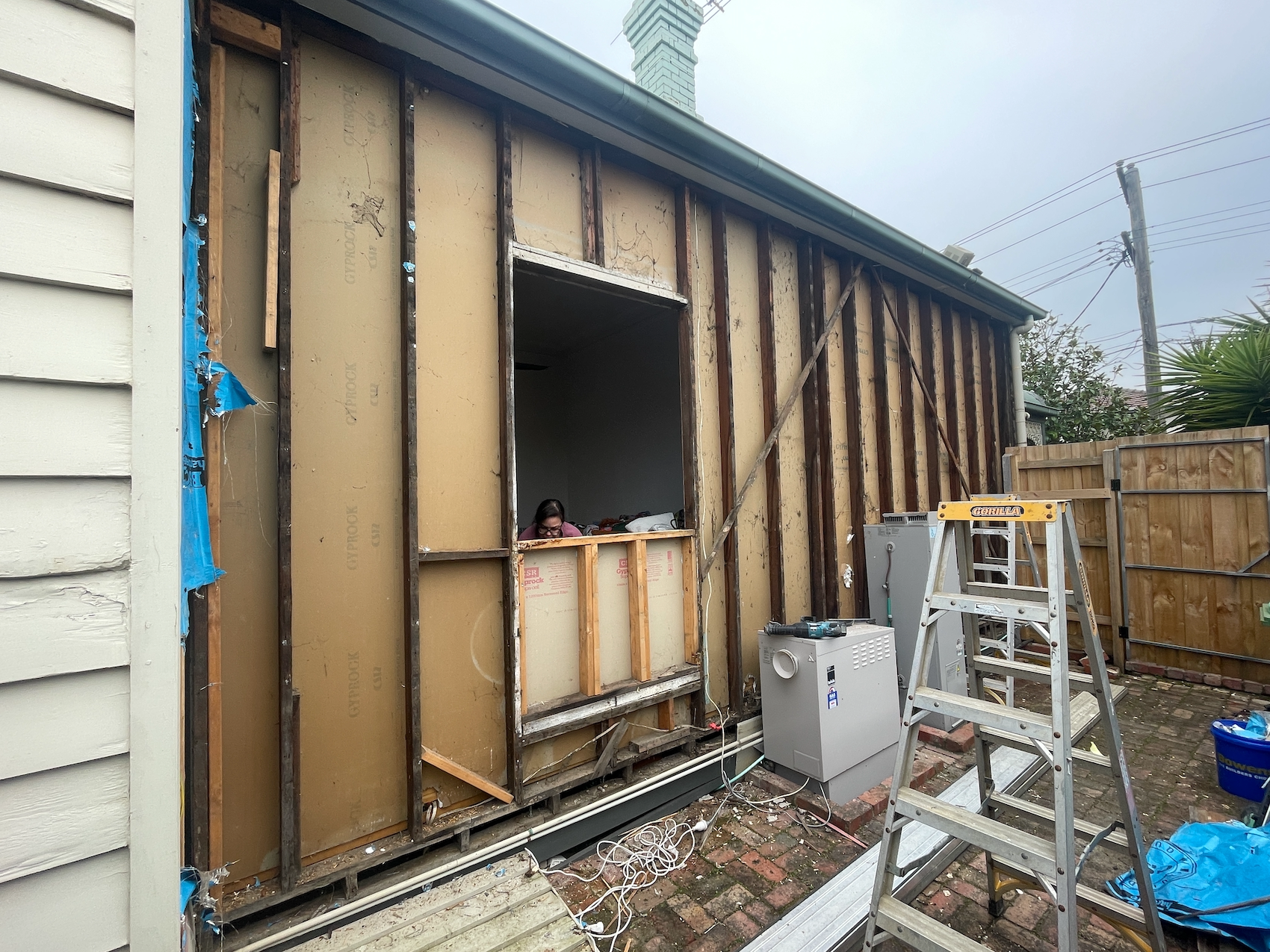 Johnson St, Northcote before recladding