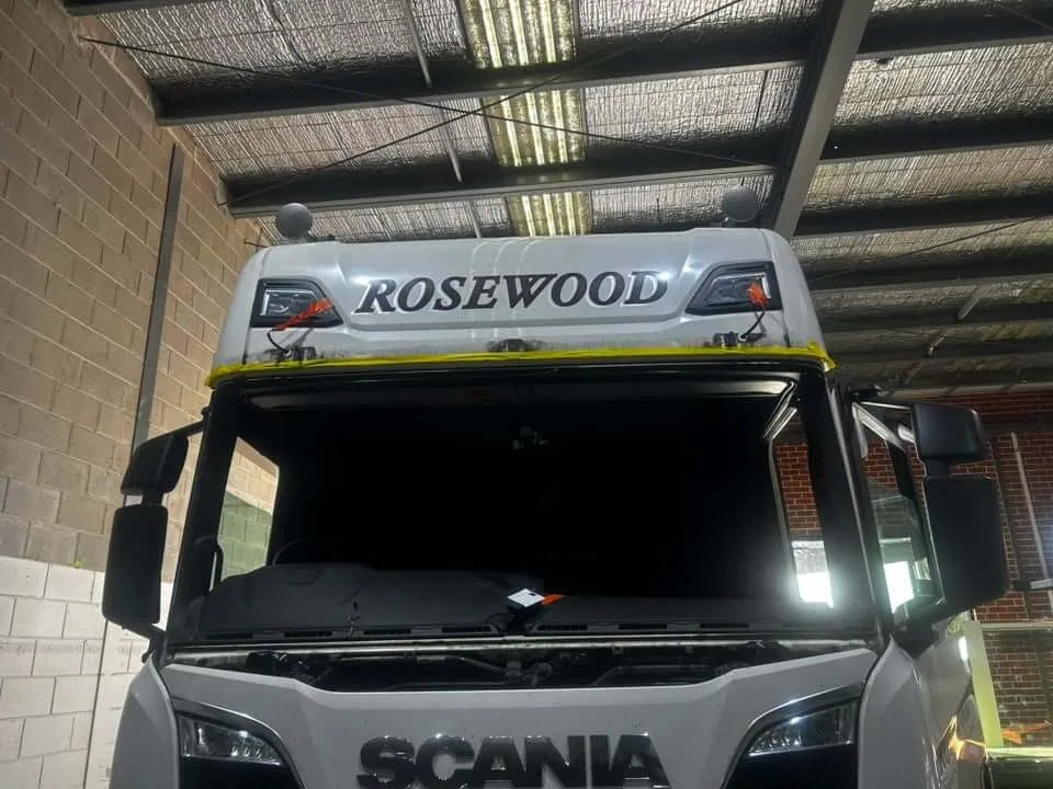 Scania truck at the Truck Windscreens Melbourne workshop