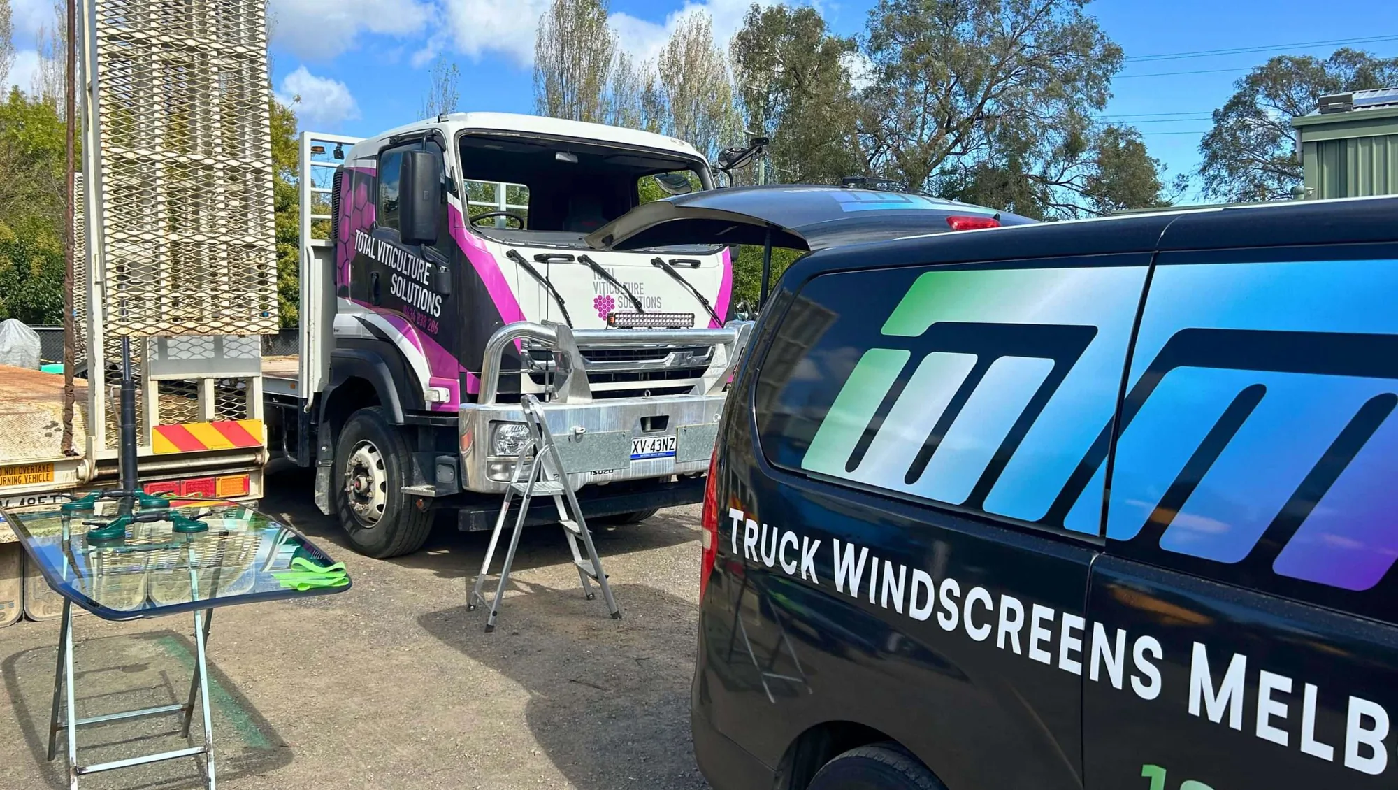 Inside the Truck Windscreens Melbourne workshop at Kilsyth South