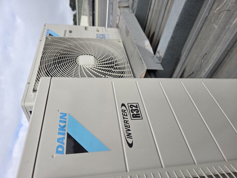 Daikin ducted outdoor units on a commercial rooftop